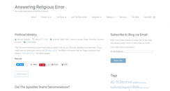 Desktop Screenshot of answeringreligiouserror.com