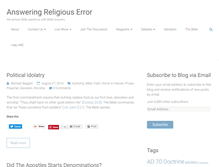 Tablet Screenshot of answeringreligiouserror.com